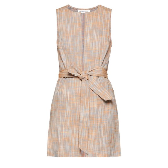 NWT BCBG Basket Weave Tie Waist Vest Dress - Picture 6 of 12